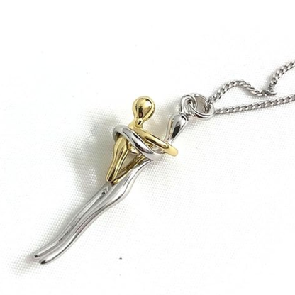 Collar Abrazo Eterno Madre e Hijo-Plata