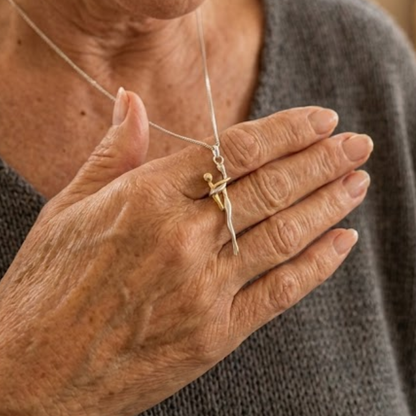 Collar Abrazo Eterno Madre e Hijo-Plata